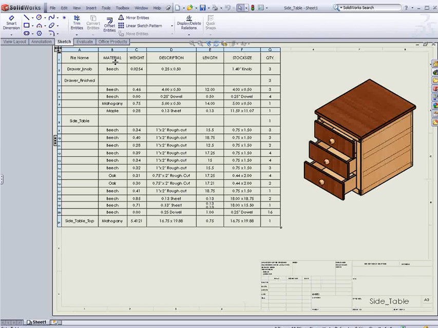 Odoo - Sample 3 for three columns