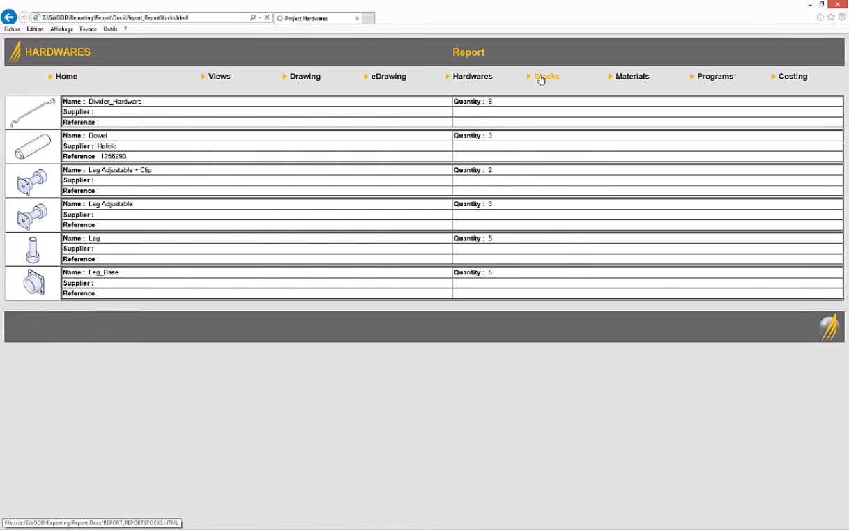 Odoo - Sample 3 for three columns