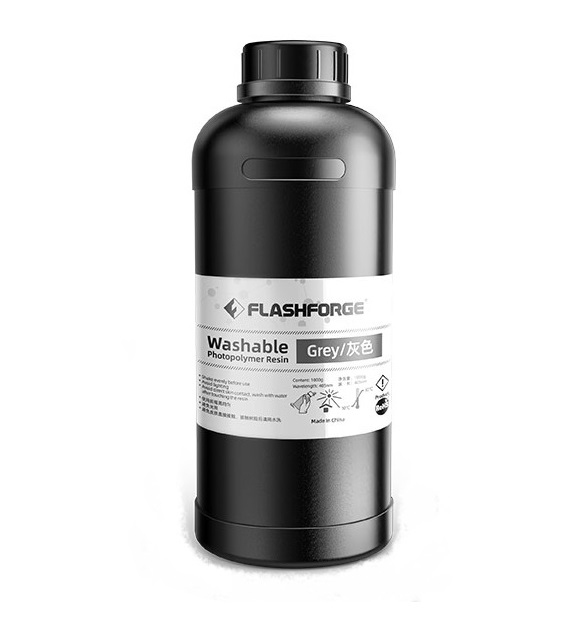 FlashForge Washable Photopolymer Resin Grey 1KG